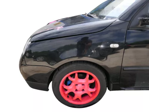 VW Lupo 6X Kotflügel vorne links schwarz L041