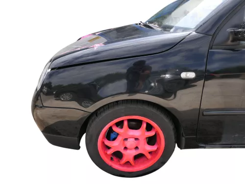 VW Lupo 6X Kotflügel vorne links schwarz L041 (185989)