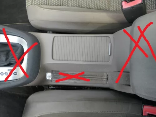 Golf 6 5K Mittelkonsole Mitteltunnel um Schaltung schwarz 5K0863243C latte macch (186119)