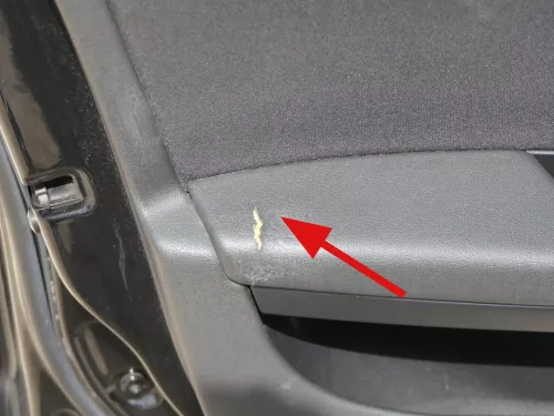 1x A4 8K B8 Türverkleidung Verkleidung Tür vorne links schwarz - MÄNGEL!!! (186165)