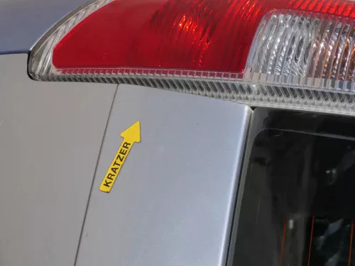 Skoda Roomster 5J Heckklappe hinten Kofferraumklappe mit Scheibe silber (186252)