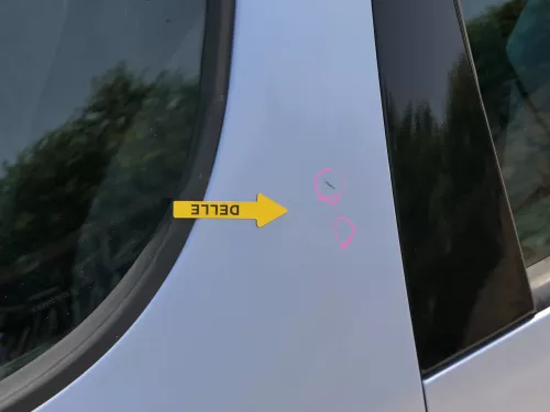 Skoda Roomster 5J Tür vorne links Fahrertür blau LF5Y (ohne Anbauteile) (186254)