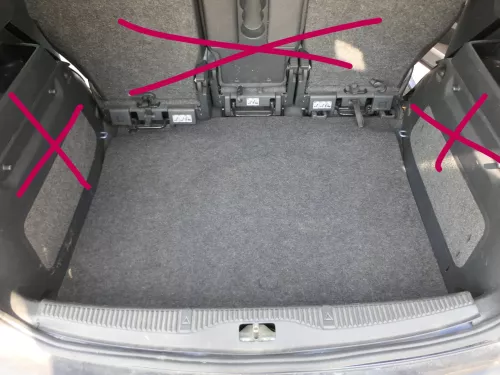 Roomster 5J Kofferraumteppich Teppich Kofferraum hinten Bodenbelag