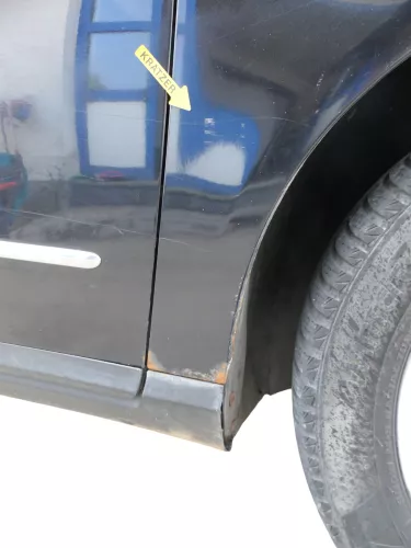 VW Passat 3C Kotflügel vorne rechts schwarz LC9X 3C0821022  (186472)