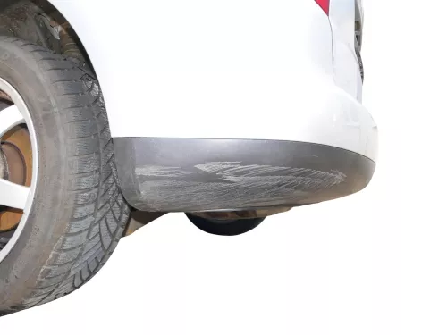 VW Touran 1T Stoßstange hinten Heckstoßstange Stoßfänger silber LA7W (186551)