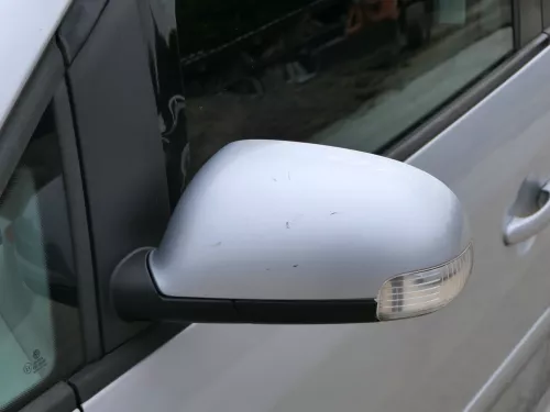 VW Touran 1T elektrischer Spiegel Außenspiegel beheizt links silber LA7W (186552)