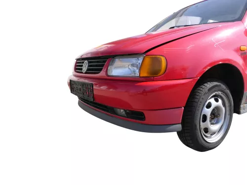 VW Polo 6N Stoßstange vorne 2-geteilte Frontstoßstange rot LP3G Stoßfänger +Nebe (186578)