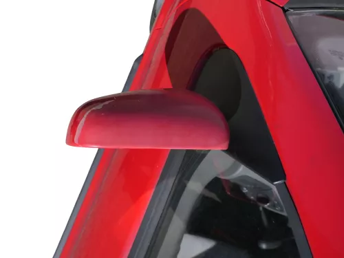 VW Polo 6N elektrisch elektrischer Spiegel Außenspiegel links rot LP3G (186582)