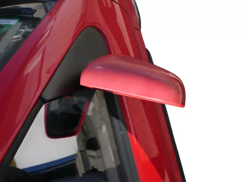 VW Polo 6N elektrisch elektrischer Spiegel Außenspiegel rechts rot LP3G (186583)