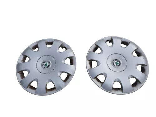 4 Stück Original Skoda Octavia 1Z Radzierkappe Radkappe 15 Zoll 1Z0601147A (186614)