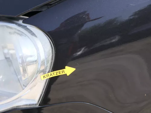 VW Polo 9N3 Kotflügel vorne links schwarz LC9Z (186793)