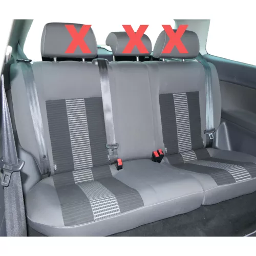 VW Polo 9N 9N3 Sitz Rückbank Sitzfläche Sitze 3 Punkt Gurt hinten United