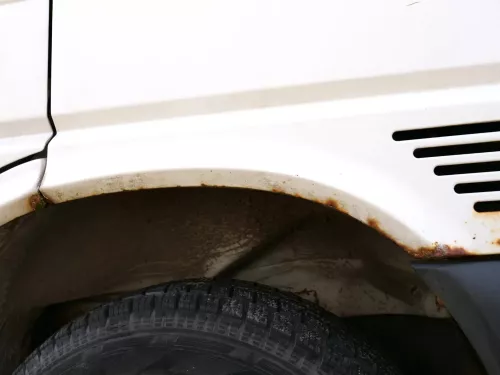 VW T4 kurze Version Kotflügel vorne rechts weiß R902 7D0821104B (186812)