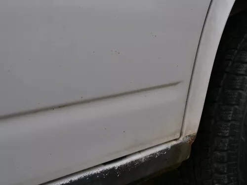 VW T4 Tür vorne rechts weiß R902 Beifahrertür Caravelle 7D0831056C ohneAnbauteil (186814)