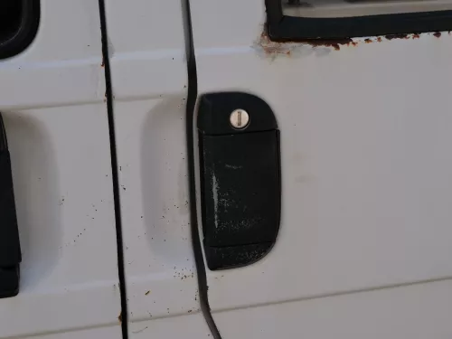 VW T4 Tür vorne rechts weiß R902 Beifahrertür Caravelle 7D0831056C ohneAnbauteil (186814)