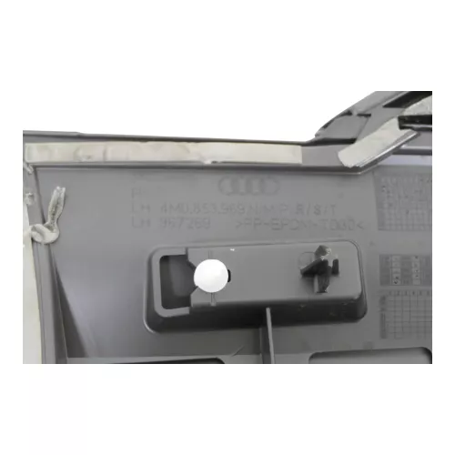 Audi Q7 4M Türabdeckleiste Abdeckung Tür hinten links unten schwarz Carbon (200084)