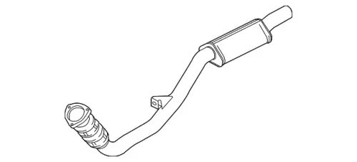 A6 4F Hosenrohr Abgasrohr Flexrohr Vorschalldämpfer 4F0253301L recht Auspuff BVJ