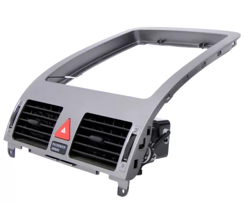 VW Touran Mittelkonsole Verkleidung Abdeckung Dekor silber + Lüftungsdüse (187204)