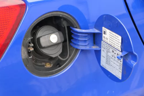 Skoda Fabia 5J Limousine Tankdeckel Deckel Tank Tankverschluß blau LF5K (182556)