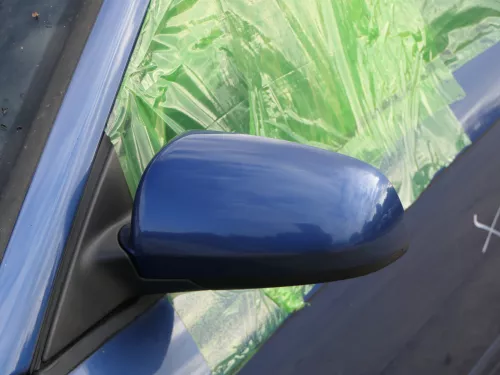 Audi A3 8P elektrischer Spiegel Außenspiegel vorne links blau LZ5C + Glas