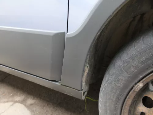 Skoda Fabia Roomster 5J Kotflügel vorne rechts blau LF5Y SCOUT + Lesite (187359)