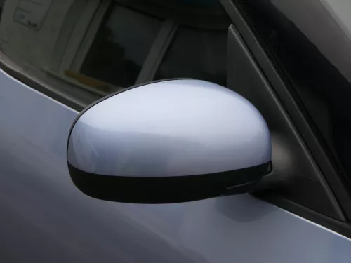 Roomster elektrischer Spiegel Außenspiegel rechts Glas original blau LF5Y