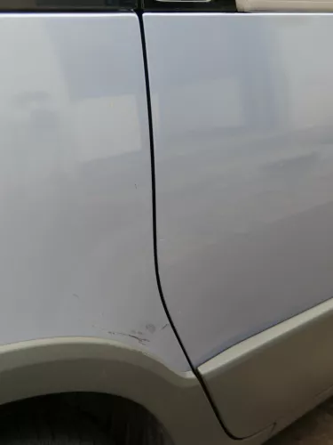 Roomster 5J Tür hinten rechts grau LF5Y (ohne Anbauteile - mit Scheibe) Scout (187363)