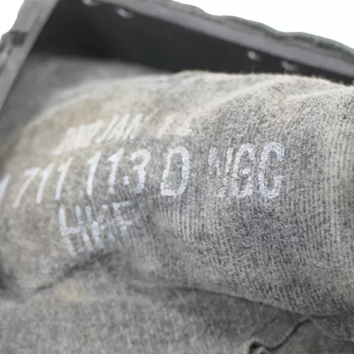 VW Polo 9N 9N3 Schaltknauf Schaltsack 6Q1711113D Leder schwarz rote Nähte ## (149966)