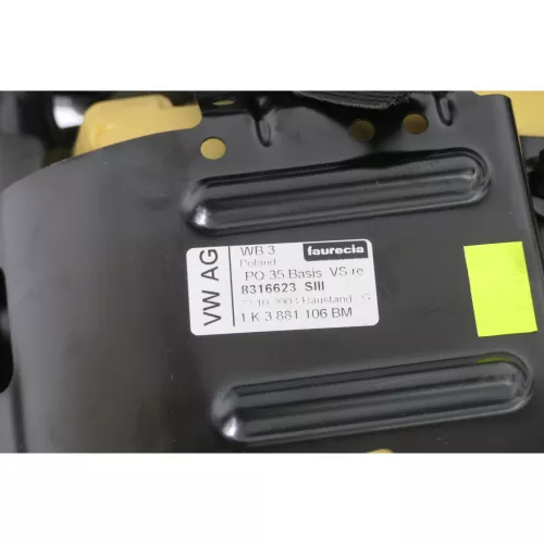 Golf 6 5 Sitzgestell Gestell Sitz Beifahrersitz vorne rechts 3-Türer Unterteil (187107)