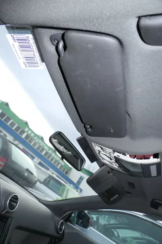 Audi A3 8P Sonnenblende links vorne 8P0857551A schwarz beleuchtet (179519)