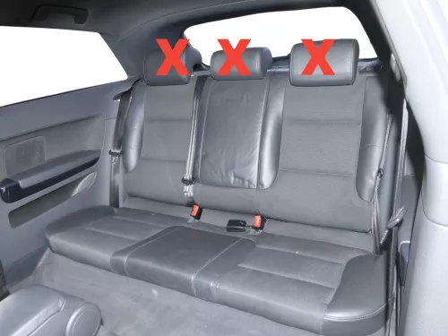 Audi A3 8P Sitz Rückbank Rücksitzbank hinten 2/3-Türer 3-Punkt-Gurt Leder S-line