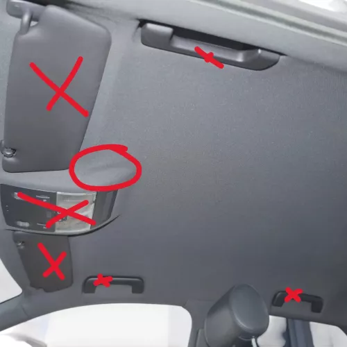 Audi A3 8P 2/3-Türer Himmel Innenraum Decke Dachhimmel Dach oben schwarz (187539)