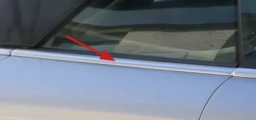 1x Audi A4 8H Cabrio Scheibenführung Scheibe rechts hinten Fensterschaftdichtung