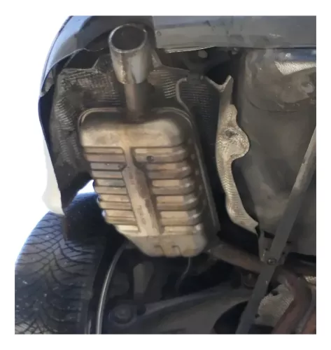 1x Audi A4 8E 8H B7 Cabrio Auspuff Endschalldämpfer links hinten 2,4 8H0253609CK