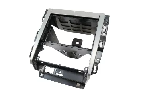 VW Golf 4 Bora Mittelkonsole Verkleidung um Radio 1j1858069G Dekor silber netzop (166122)