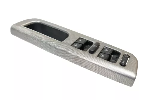 VW Golf 4 Bora Mittelkonsole Verkleidung um Radio 1j1858069G Dekor silber netzop (166122)
