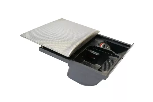 VW Golf 4 Bora Mittelkonsole Verkleidung um Radio 1j1858069G Dekor silber netzop (166122)