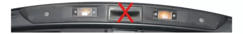 VW Tiguan Griff Abdeckung Heckklappe Heckklappengriff Kennzeichenleuchten (165939)