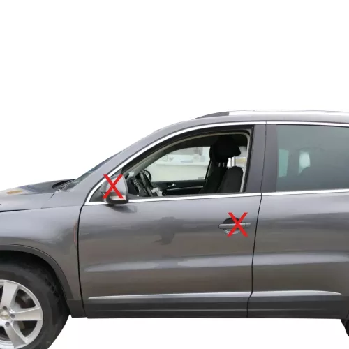 VW Tiguan 5N Tür Fahrertür vorne links grau LD7R