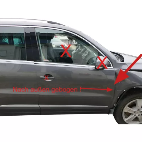 VW Tiguan 5N Tür Beifahrertür vorne rechts grau LD7R
