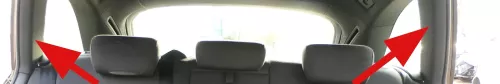 2x A4 8K C-Säulen Verkleidung rechts + links hinten Abdeckung oben schwarz (172769)