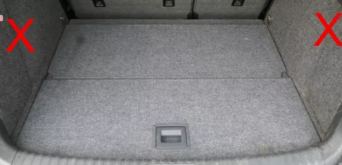 VW Tiguan 5N Ladeboden Verkleidung Abdeckung Kofferraum Teppich Boden