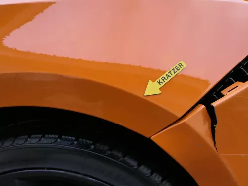 Seat Ibiza 6J Kotflügel vorne rechts orange LP2C 6J0821022A (200636)