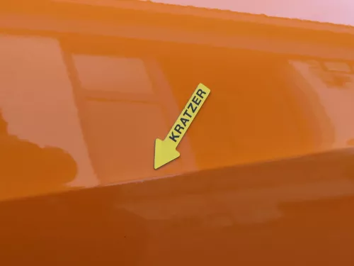 Ibiza 6J Tür vorne rechts Beifahrertür orange LP2C 2/3-Türer - ohne Anbauteile (200639)