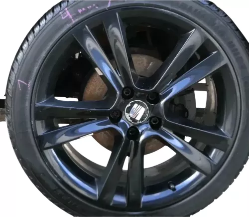 1x Ibiza 6J Alufelge 6J0601025C 7jx17 H2 ET43 5x100 SAGA schwarz  1