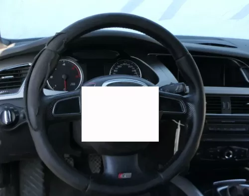 Audi A6 4F A4 8K Lederlenkrad Leder 3-Speichen S-line gelocht (200749)