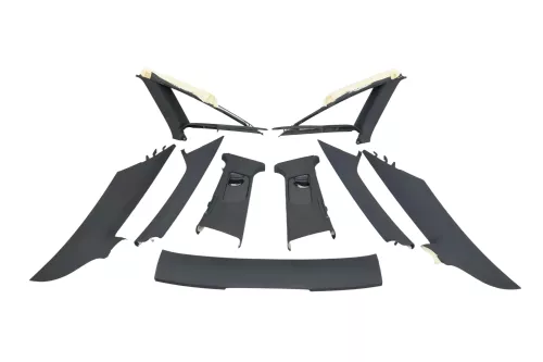 Audi A6 4F Limousine Set Säulen Verkleidung schwarz soul A B C D Säule