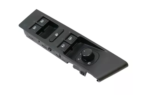 VW Passat 3C B7 Schalter elektrische Fensterheber 3C1867171B 4 Fach links braun (200852)