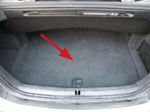 A4 8H Cabrio Verkleidung Abdeckung Kofferraum Teppich Kofferraumteppich