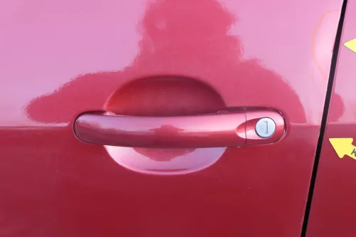 VW Golf Plus 5M Türblatt Tür vorne links Fahrertür rot LA3X  -Türblatt +Rahmen (200962)